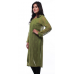 Ada Hand Embroidered Large Green Faux georgette Lucknow Chikankari Long Kurti